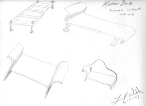 Roman beds Concept image